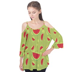 Watermelon Fruit Patterns Flutter Tees