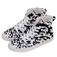 Ying Yang Tattoo Men s Hi-top Skate Sneakers by Sapixe