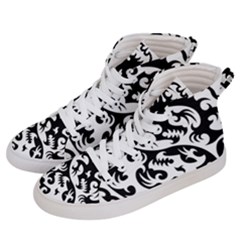 Ying Yang Tattoo Women s Hi-top Skate Sneakers by Sapixe