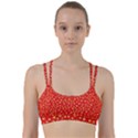 Yellow Stars Red Background Line Them Up Sports Bra View1