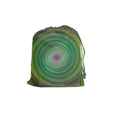 Wire Woven Vector Graphic Drawstring Pouches (medium)  by Sapixe