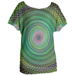 Wire Woven Vector Graphic Women s Oversized Tee by Sapixe