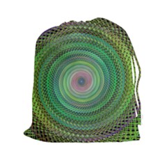 Wire Woven Vector Graphic Drawstring Pouches (xxl) by Sapixe