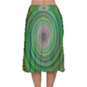 Wire Woven Vector Graphic Velvet Flared Midi Skirt View2