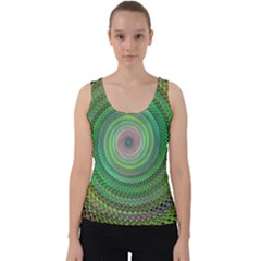 Wire Woven Vector Graphic Velvet Tank Top by Sapixe