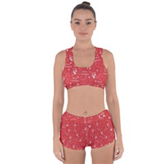 Santa Christmas Collage Racerback Boyleg Bikini Set by Sapixe