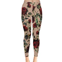 Red Roses Inside Out Leggings