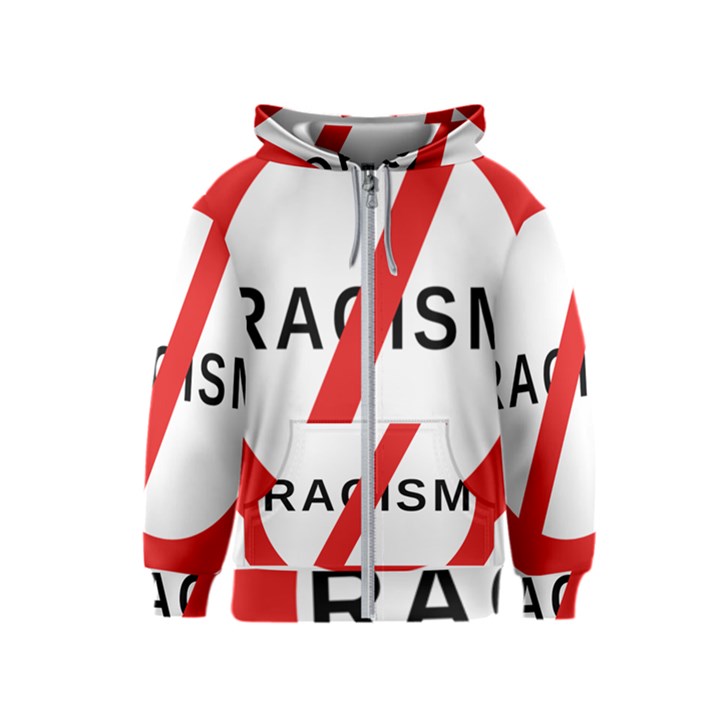 No Racism Kids  Zipper Hoodie