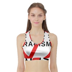 No Racism Sports Bra With Border