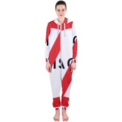 No Racism Hooded Jumpsuit (ladies)  by demongstore