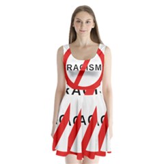 No Racism Split Back Mini Dress 