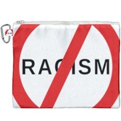 No Racism Canvas Cosmetic Bag (xxxl) by demongstore