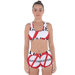 No Racism Racerback Boyleg Bikini Set