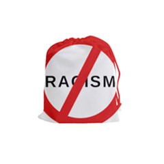 2000px No Racism Svg Drawstring Pouches (medium)  by demongstore