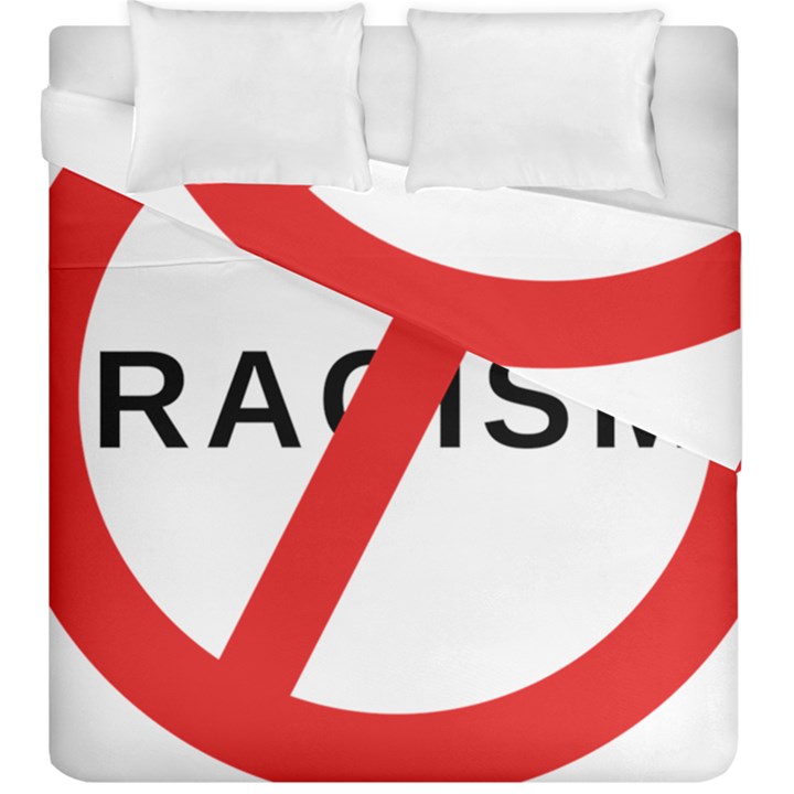 2000px No Racism Svg Duvet Cover Double Side (King Size)