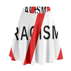 2000px No Racism Svg High Waist Skirt