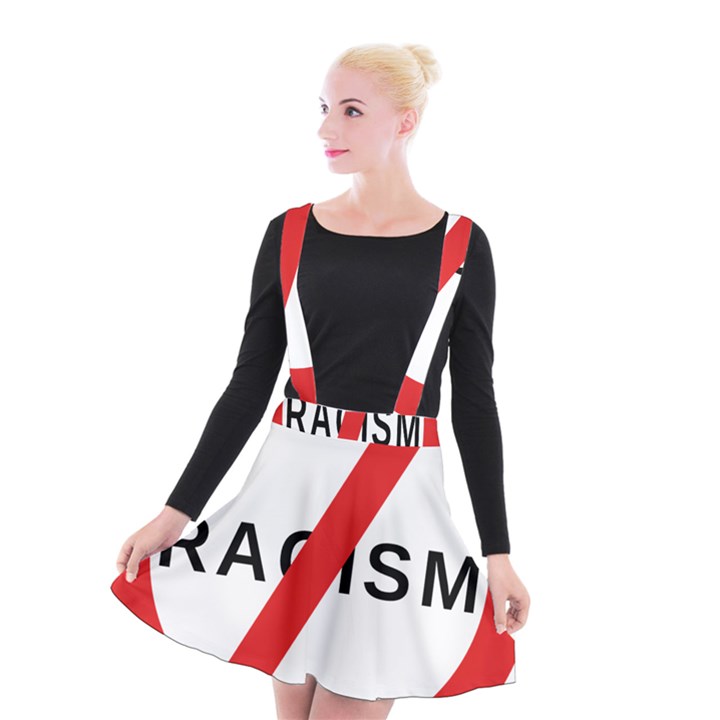 2000px No Racism Svg Suspender Skater Skirt