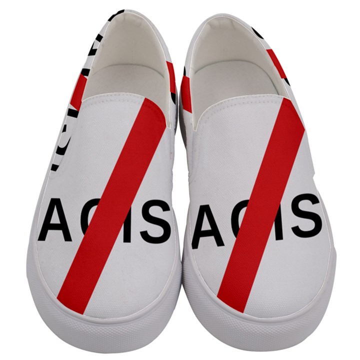 2000px No Racism Svg Men s Canvas Slip Ons