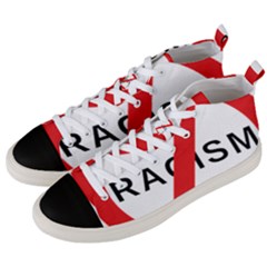 2000px No Racism Svg Men s Mid-top Canvas Sneakers by demongstore