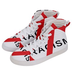 2000px No Racism Svg Men s Hi-top Skate Sneakers by demongstore