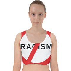 2000px No Racism Svg Velvet Racer Back Crop Top by demongstore