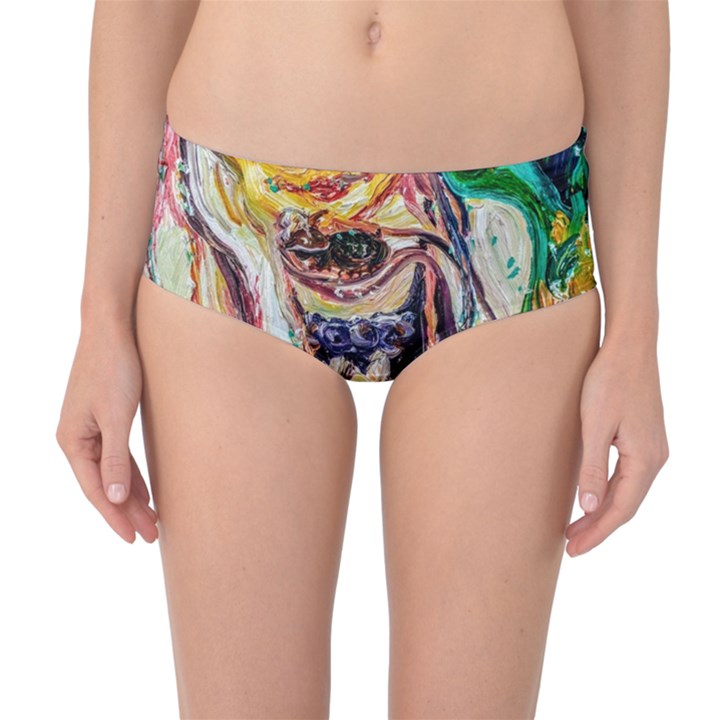 Mermaid 1 Mid-Waist Bikini Bottoms