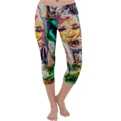 Mermaid 1 Capri Yoga Leggings by bestdesignintheworld