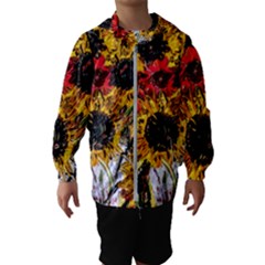 Sunflowers In A Scott House Hooded Wind Breaker (kids)