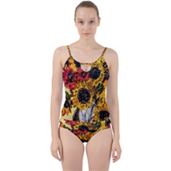 Sunflowers In A Scott House Cut Out Top Tankini Set by bestdesignintheworld