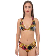 Sunflowers In A Scott House Double Strap Halter Bikini Set by bestdesignintheworld