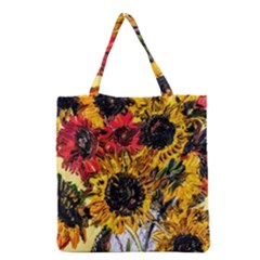 Sunflowers In A Scott House Grocery Tote Bag by bestdesignintheworld