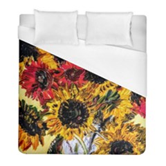 Sunflowers In A Scott House Duvet Cover (full/ Double Size) by bestdesignintheworld