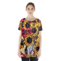 Sunflowers In A Scott House Skirt Hem Sports Top View1