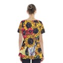 Sunflowers In A Scott House Skirt Hem Sports Top View2