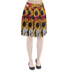 Sunflowers In A Scott House Pleated Skirt by bestdesignintheworld