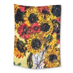 Sunflowers In A Scott House Medium Tapestry by bestdesignintheworld