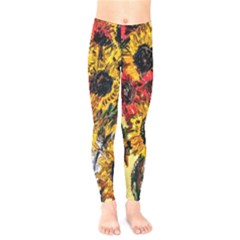 Sunflowers In A Scott House Kids  Legging by bestdesignintheworld