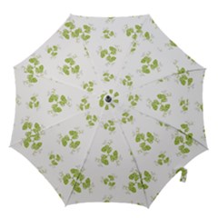 Photographic Floral Decorative Pattern Hook Handle Umbrellas (small) by dflcprints