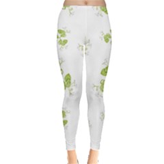 Photographic Floral Decorative Pattern Leggings  by dflcprints