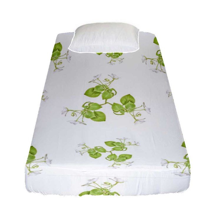 Photographic Floral Decorative Pattern Fitted Sheet (Single Size)