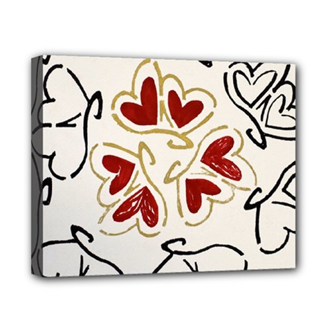 Loving Hearts Canvas 10  X 8  by Art2City