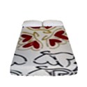 Loving Hearts Fitted Sheet (Full/ Double Size) View1