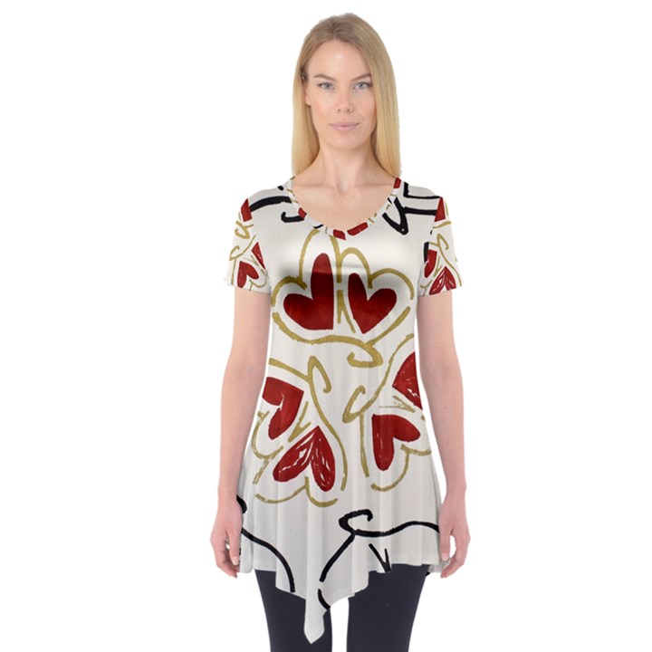 Loving Hearts Short Sleeve Tunic 