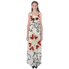 Loving Hearts Empire Waist Maxi Dress by Art2City