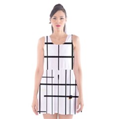 White Limits By Jandi Scoop Neck Skater Dress by Art2City