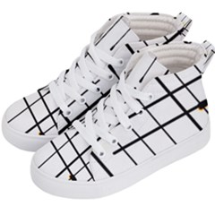 White Limits By Jandi Kid s Hi-top Skate Sneakers