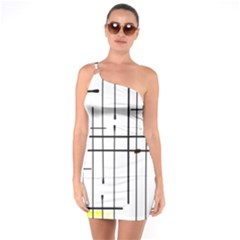 White Limits By Jandi One Soulder Bodycon Dress by Art2City