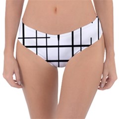 White Limits By Jandi Reversible Classic Bikini Bottoms by Art2City