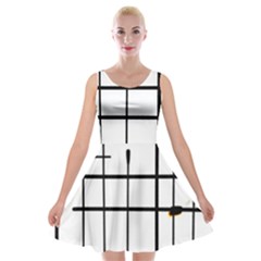 White Limits By Jandi Velvet Skater Dresses