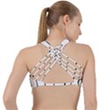 White Limits By Jandi Criss Cross Racerback Sports Bra View2